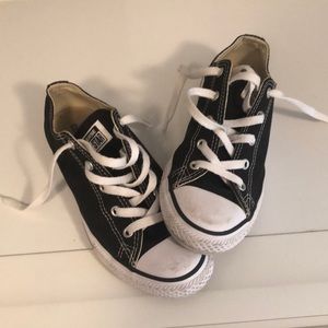 Converse black lace up sneakers